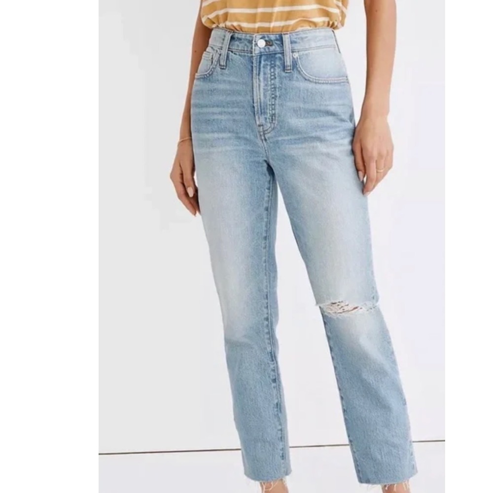 Madewell NEW WITH TAGS The Perfect Vintage Crop Jean 30T minimalist tall layered